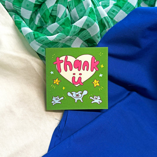 THANK U mini card